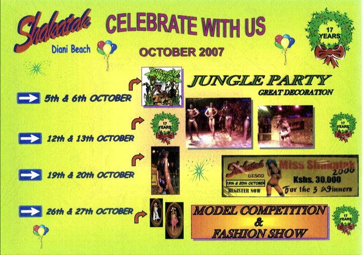 Events Oktober 2007 im Shakatak